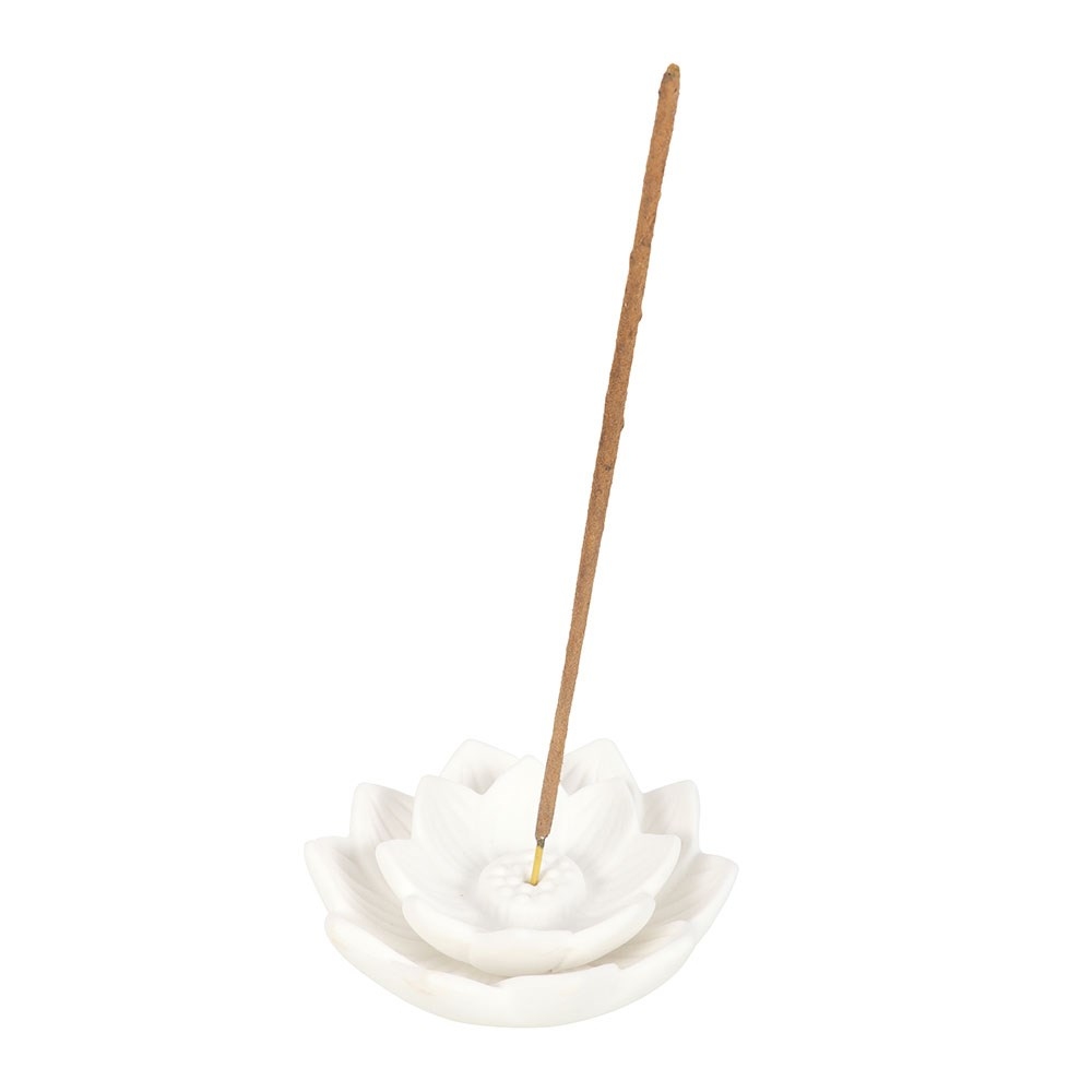 Something Different - White Lotus Flower Incense holder - White
